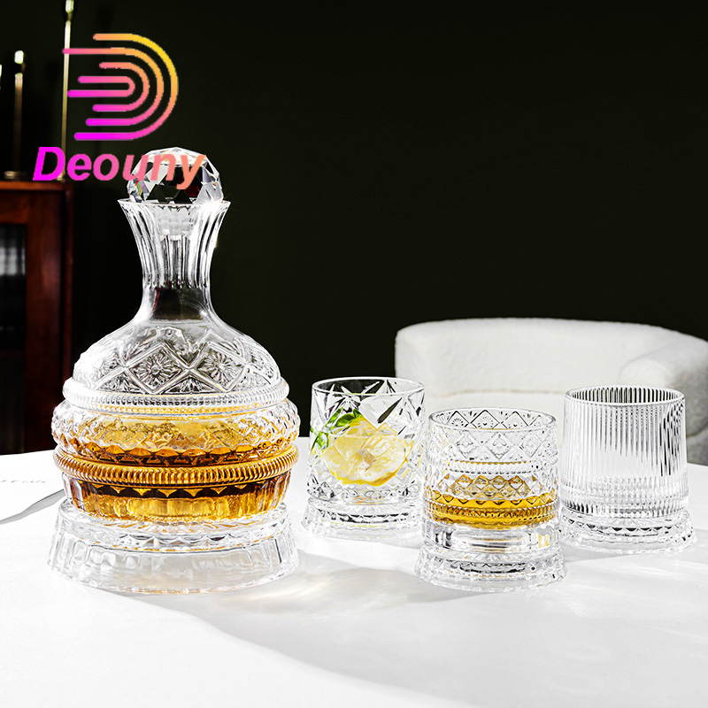 Wine In Beer Glass - DEOUNY European Star Diamond Rotating Wine