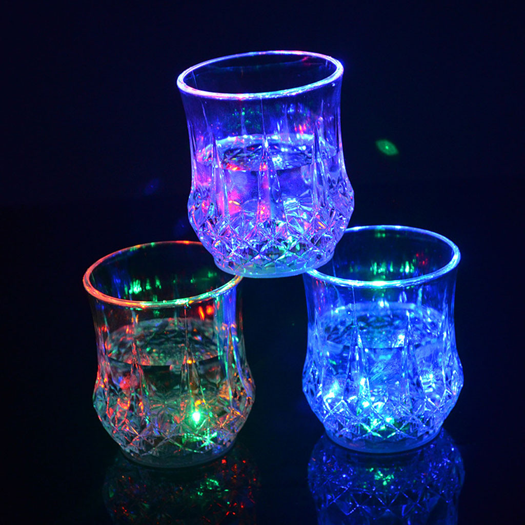 Wine Beer Bar - Colored LED Glowing Drink Cup Induction