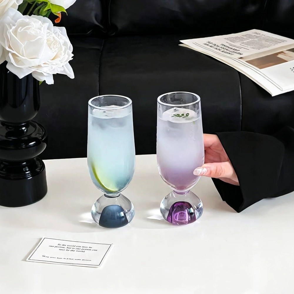 Creative Round Bottom Glass St - Wine Beer Tasting ulasan dan harga
