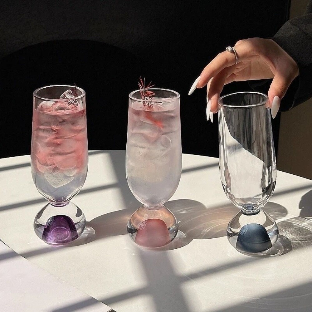 Creative Round Bottom Glass St - Wine Beer Tasting ulasan dan harga