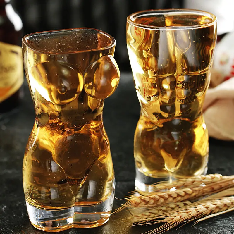Creative Beer Glasses Body Art - Wine Beer Mixed Drinks ulasan dan harga