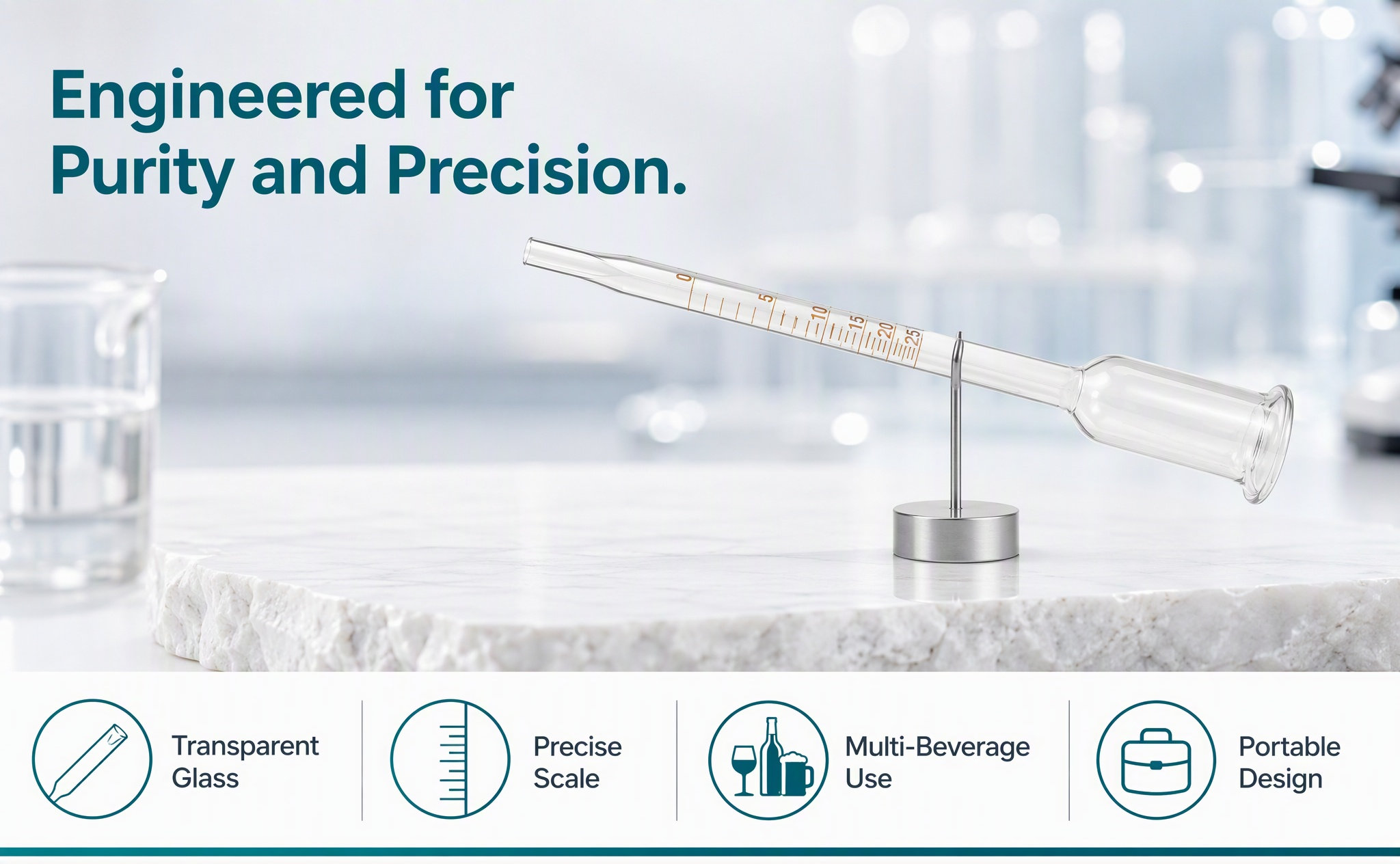 Glass Alcohol Meter Hydrometer - Wine Beer Making Supplies ulasan dan harga