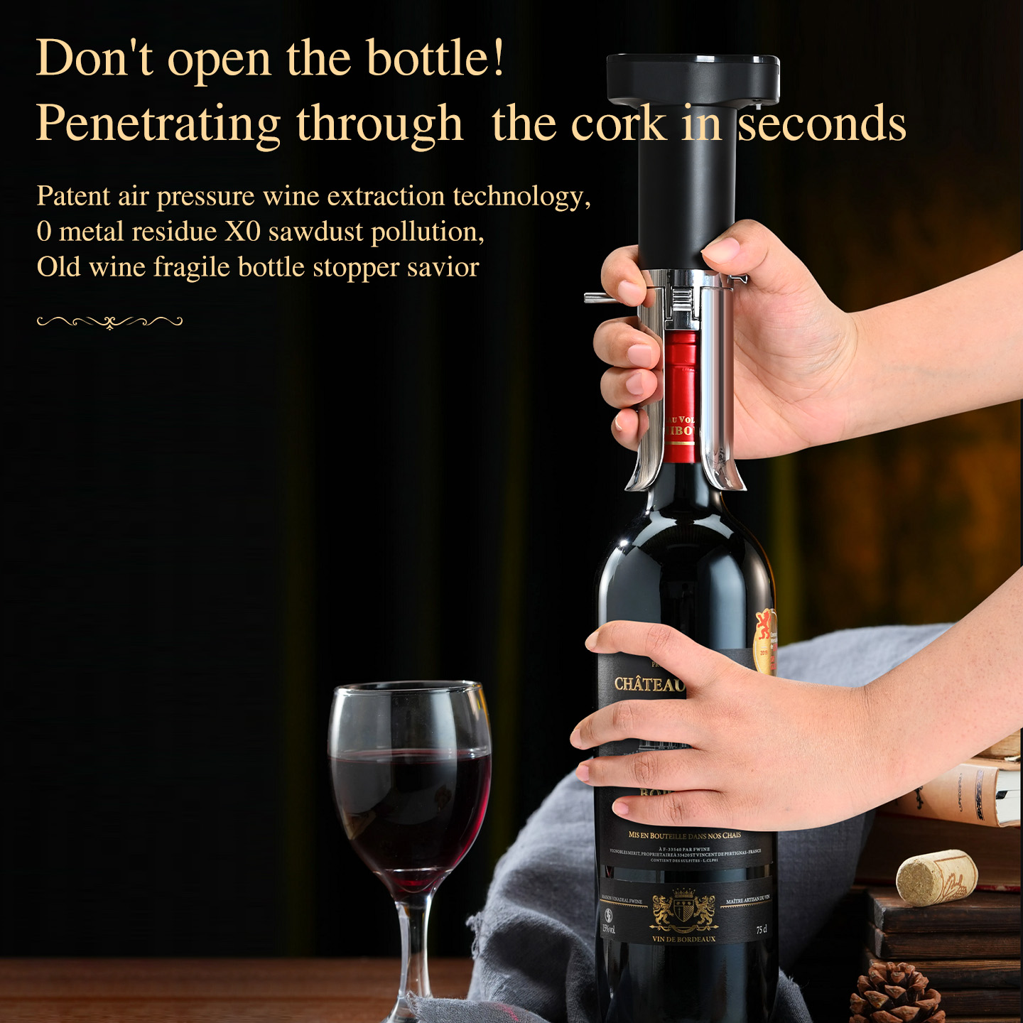 Wine Bottle Corkscrew Cap Open - Wine Beer Bottle ulasan dan harga