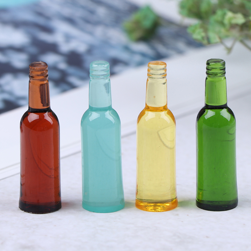 6pcs 1:12 Dollhouse Miniature  - Wine Beer Bottle ulasan dan harga