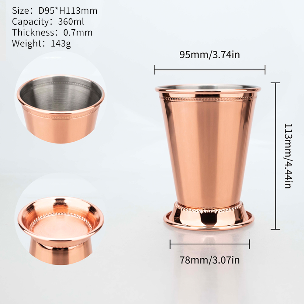 4pcs Elegant Rose Gold Stainle - Wine Beer Mixed Drinks ulasan dan harga