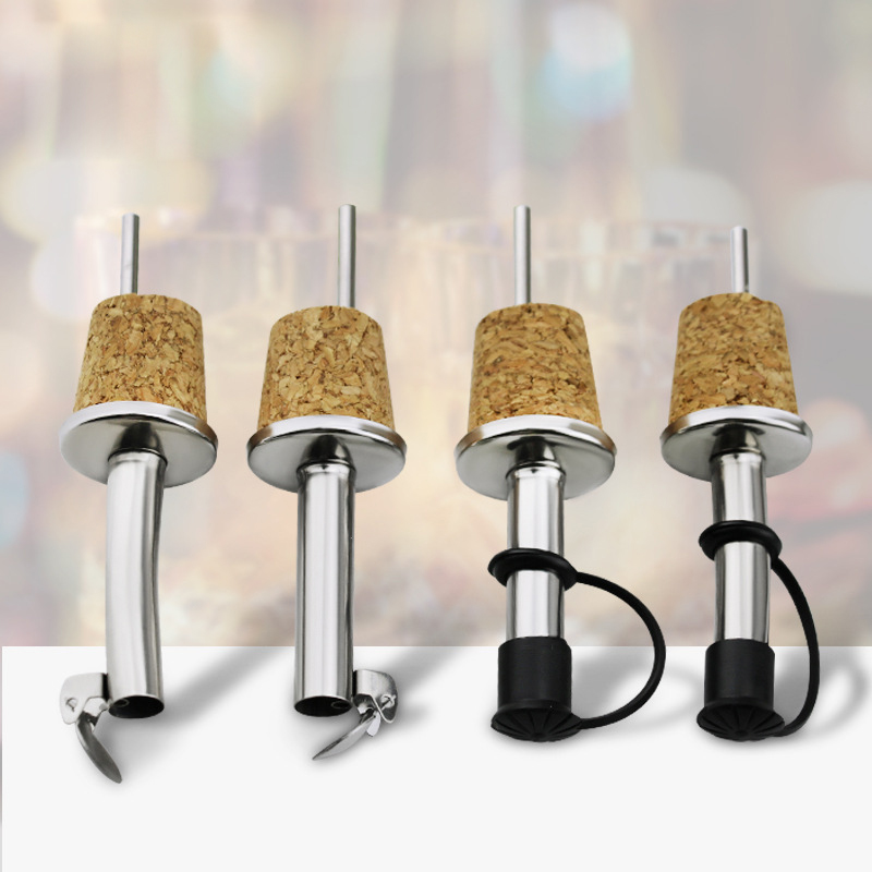 Wooden Cork Red Wine Pourer Oi - Wine Beer Tasting ulasan dan harga