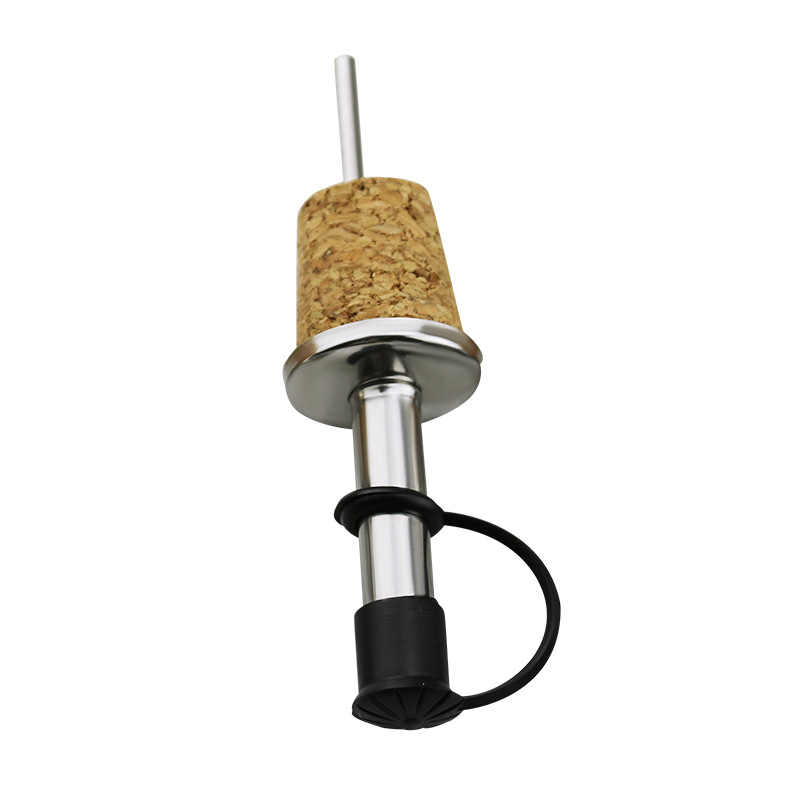 Wooden Cork Red Wine Pourer Oi - Wine Beer Tasting ulasan dan harga