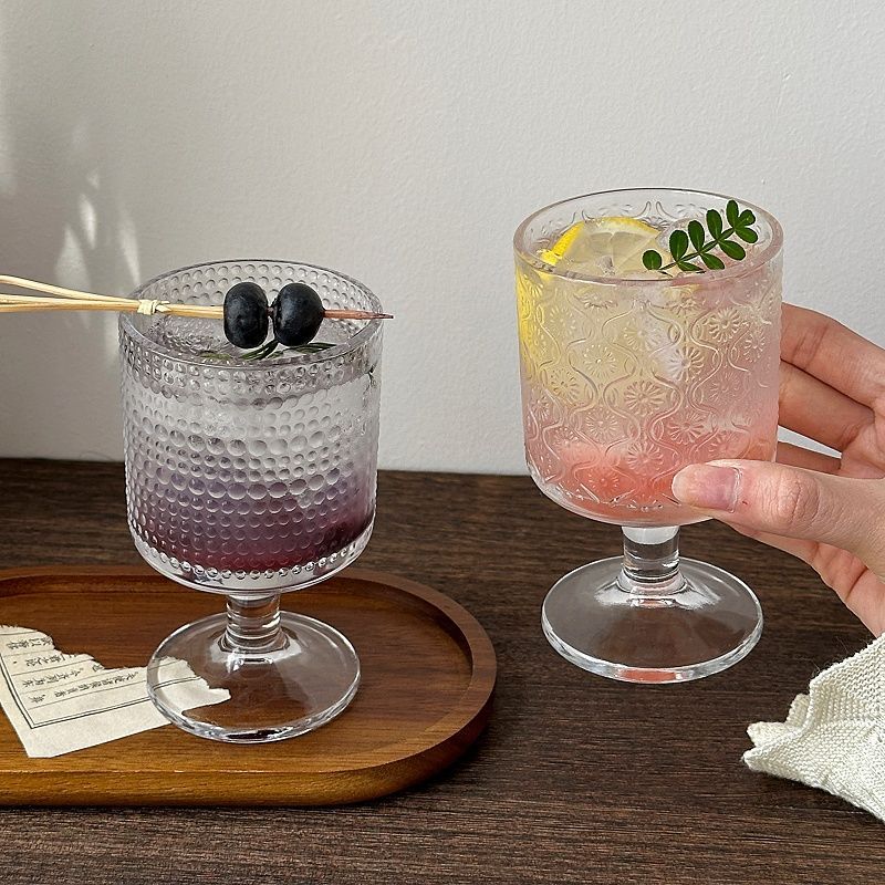 4pcs Set Vintage Embossed Mixe - Wine Beer Mixed Drinks ulasan dan harga