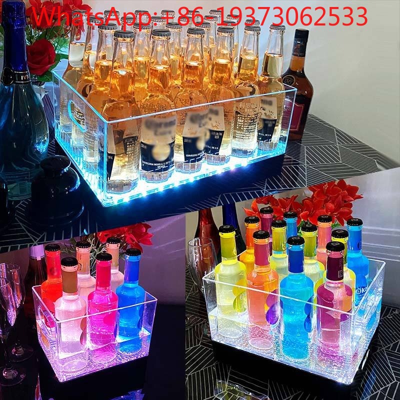 Square Luminous Ice Bucket Bar - Wine Beer Bar ulasan dan harga