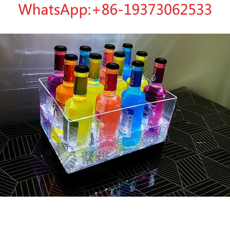 Square Luminous Ice Bucket Bar - Wine Beer Bar ulasan dan harga