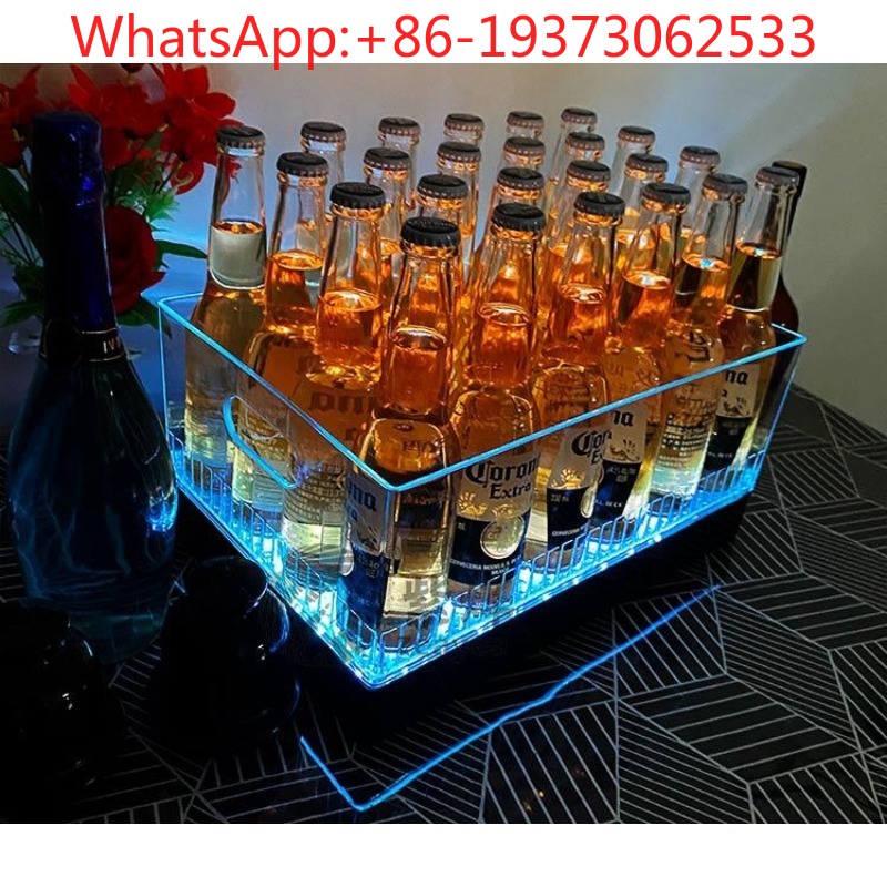Square Luminous Ice Bucket Bar - Wine Beer Bar ulasan dan harga