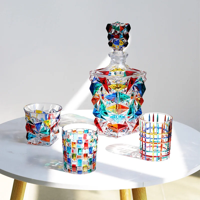 Colorful Whisky Crystal Cup It - Wine Beer Tasting ulasan dan harga