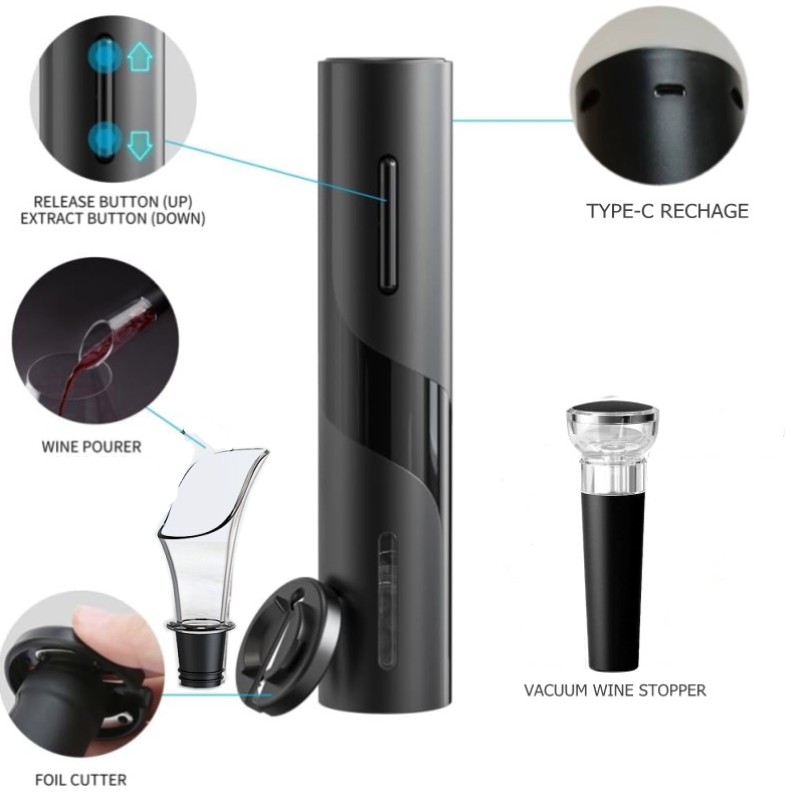 Rechargeable Multifunction Ele - Wine Beer Bottle ulasan dan harga