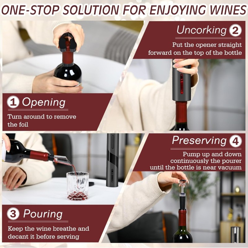 Rechargeable Multifunction Ele - Wine Beer Bottle ulasan dan harga