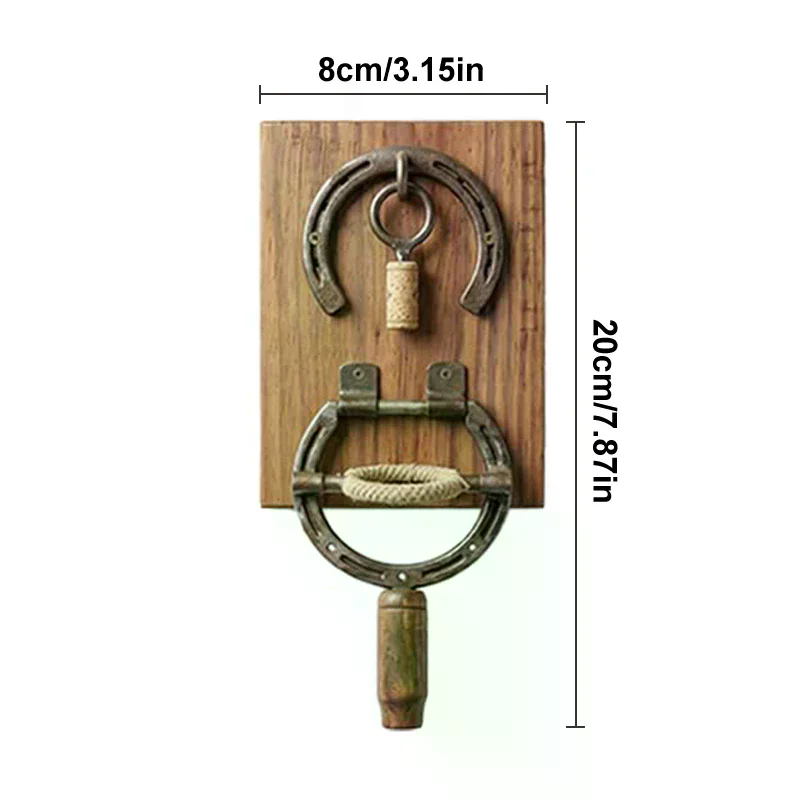 Kitchen Rustic Horseshoe Wine  - Wine Beer Bottle ulasan dan harga