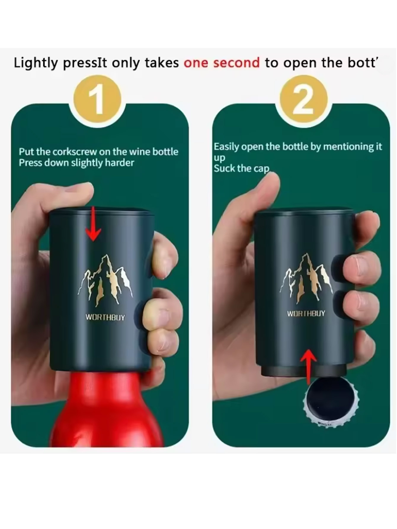 1Pcs Automatic Beer Bottle Ope - Wine Beer Bottle ulasan dan harga