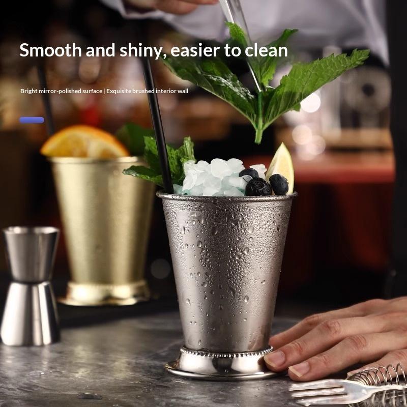 【BA】Stainless Steel Mint Julep - Wine Beer Mixed Drinks ulasan dan harga