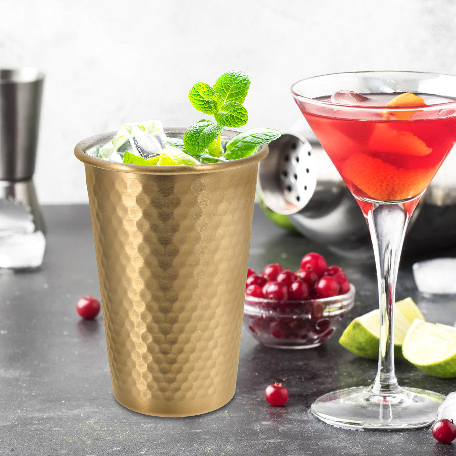 Multi-Function Stainless Steel - Wine In Beer Glass ulasan dan harga