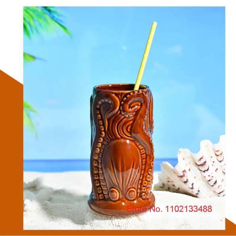 TIKI Bar Cocktail Cup Hawaii T - Wine Beer Mixed Drinks ulasan dan harga