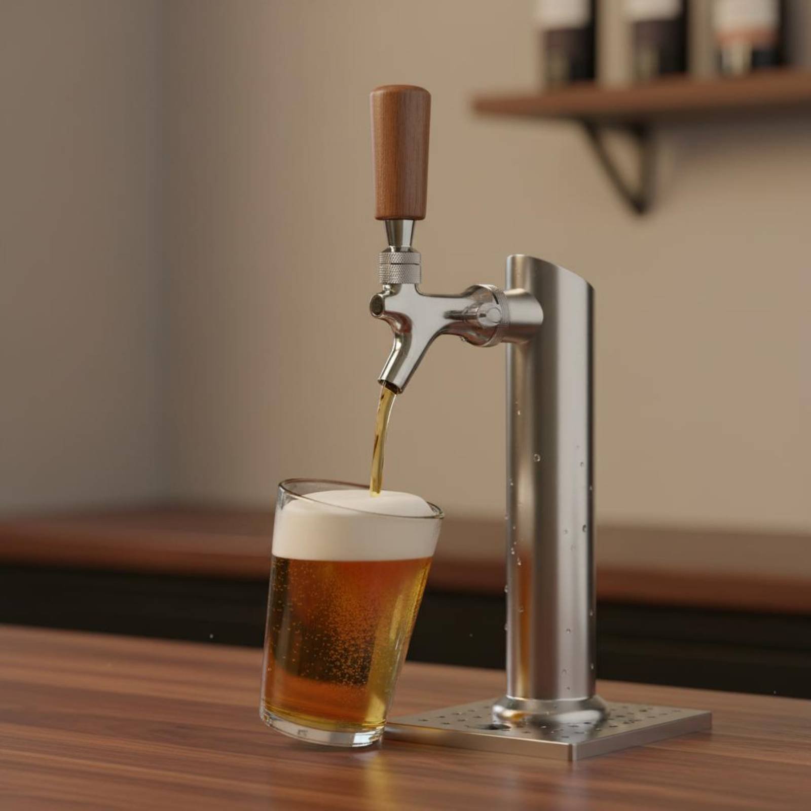 Short Wooden Beer Handle Solid - Wine Beer Bar ulasan dan harga
