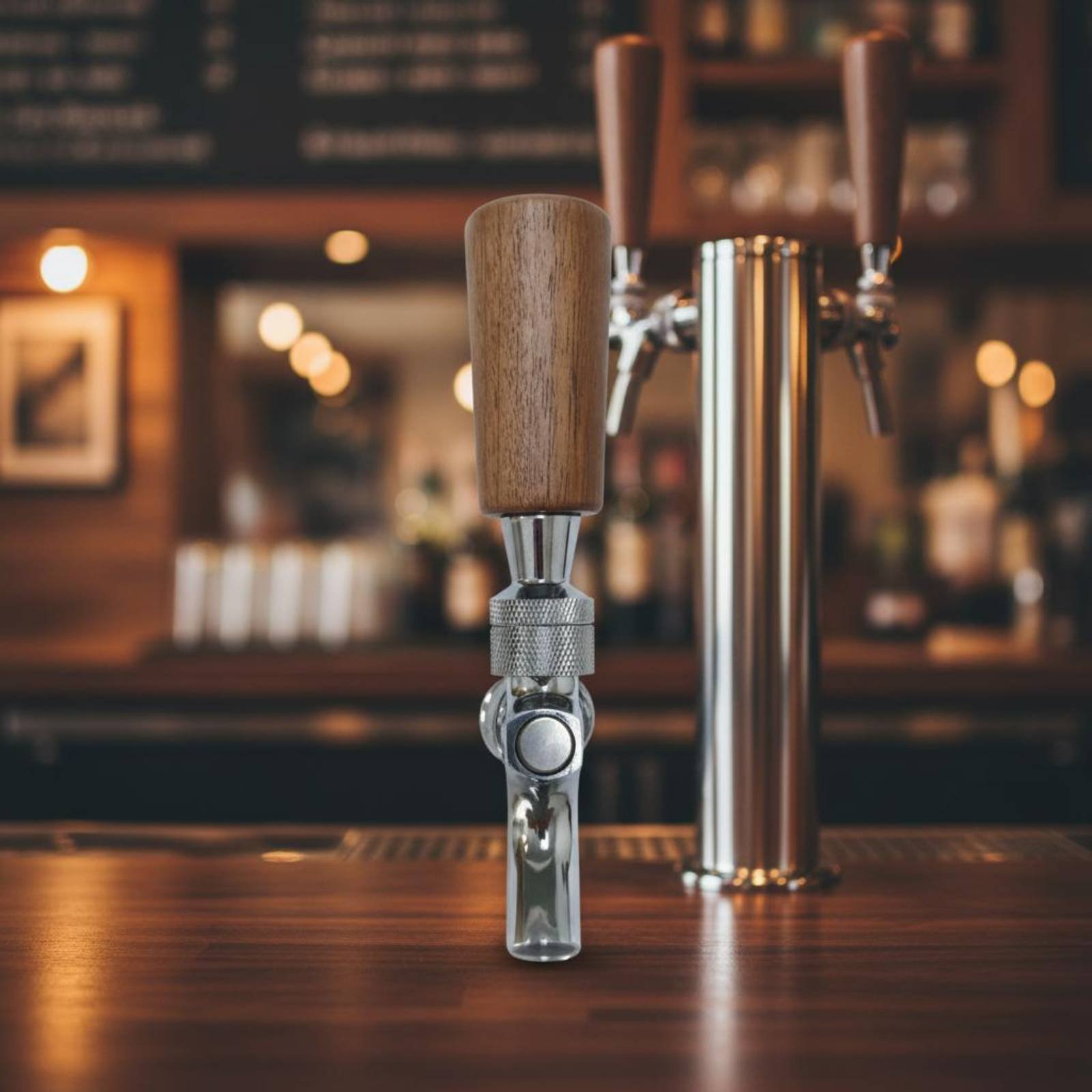 Short Wooden Beer Handle Solid - Wine Beer Bar ulasan dan harga