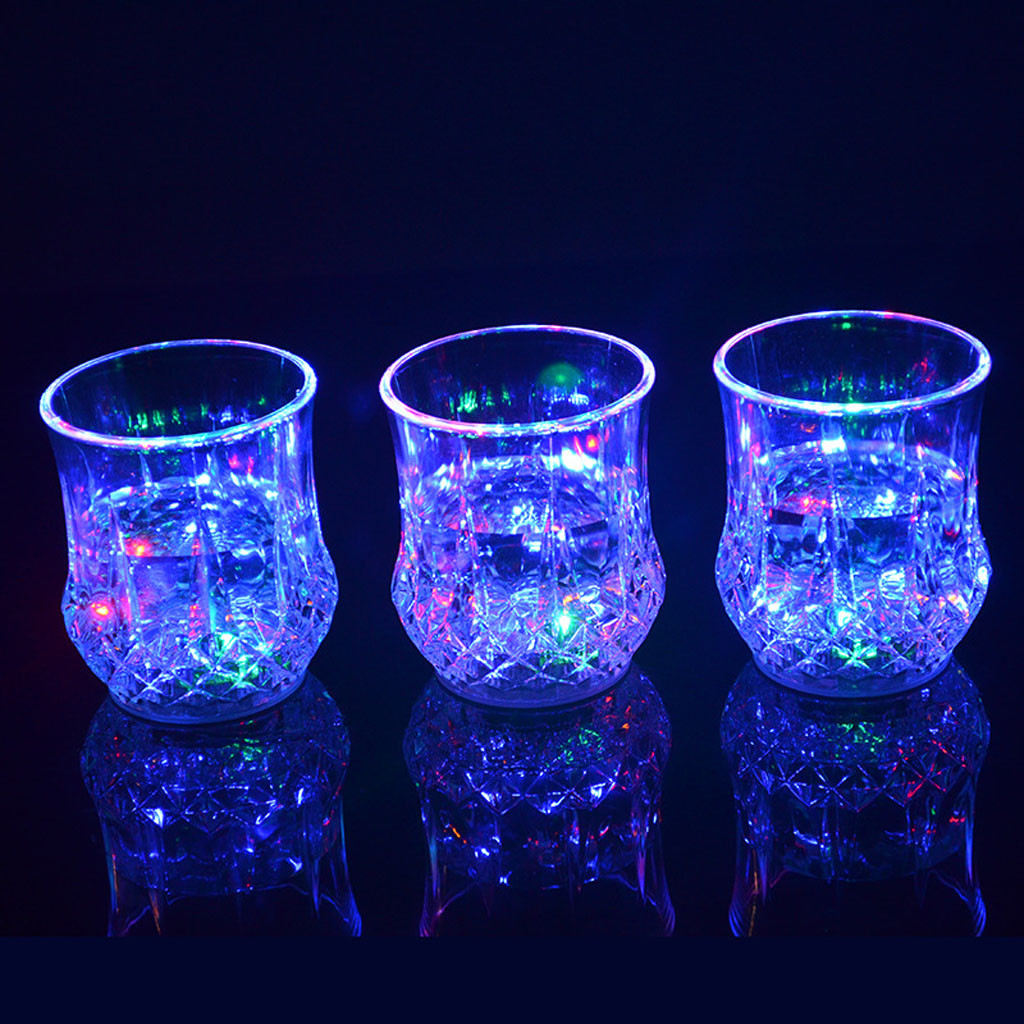 Colored LED Glowing Drink Cup  - Wine Beer Bar ulasan dan harga