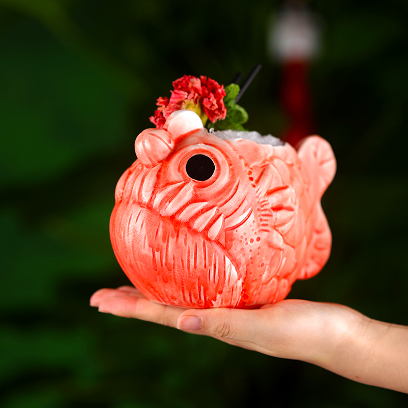 Cute Lantern Fish Cocktail Gla - Wine Beer Bar ulasan dan harga