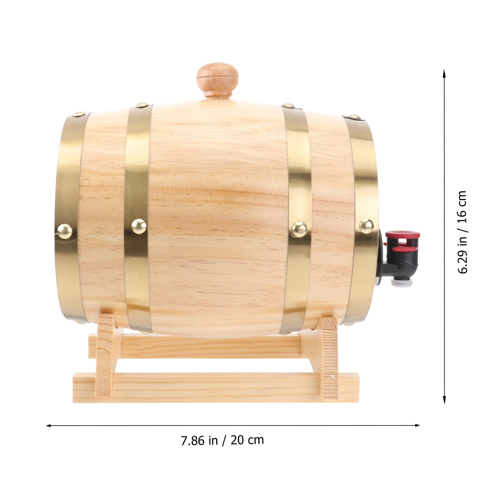 1Pcs Handcrafted Oak Wine Barr - Wine Beer And Spirit ulasan dan harga